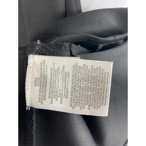 BCBGENERATION Peplum V Open Back Top Black M - Picture 4 of 4